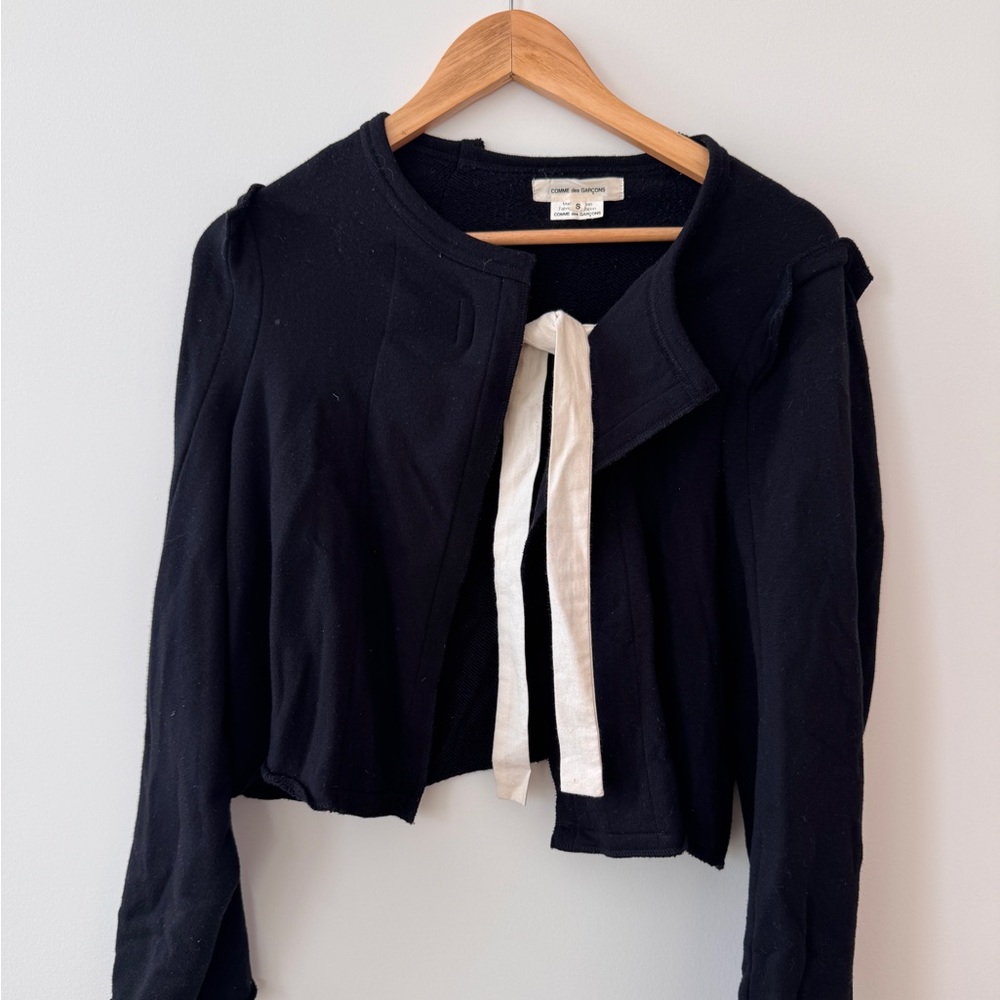 Commes des garçons Black Tie Cardigan